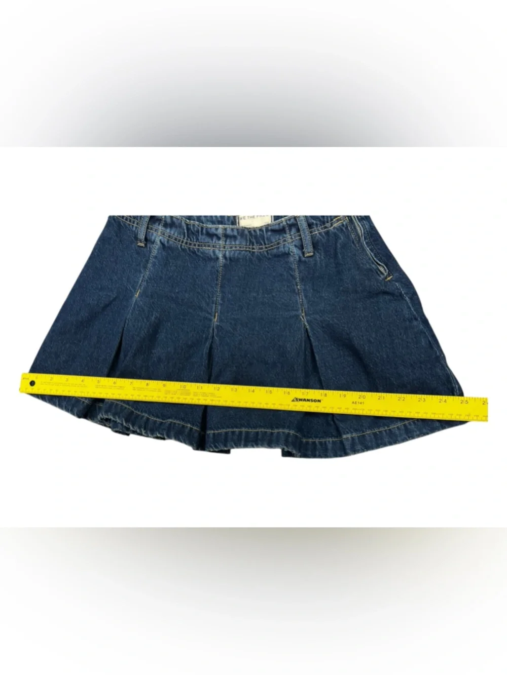 Free People We The Free Madison Ave Denim‎ Mini Skirt
